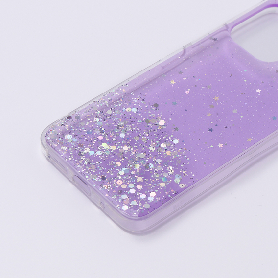 Huse pentru Xiaomi Redmi 12, Glittery, violet