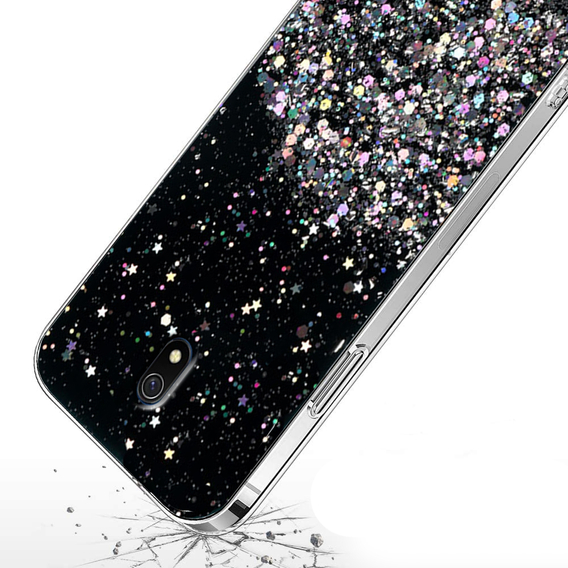 Huse pentru Xiaomi Redmi 8A, Glittery, negru