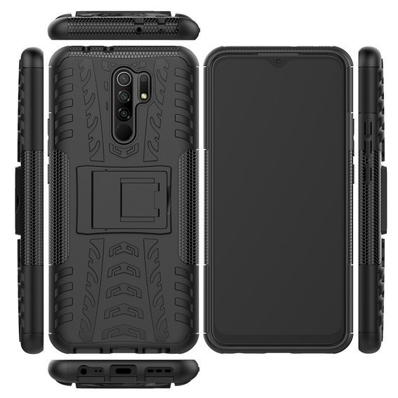 Huse pentru Xiaomi Redmi 9, Tire Armor, negru