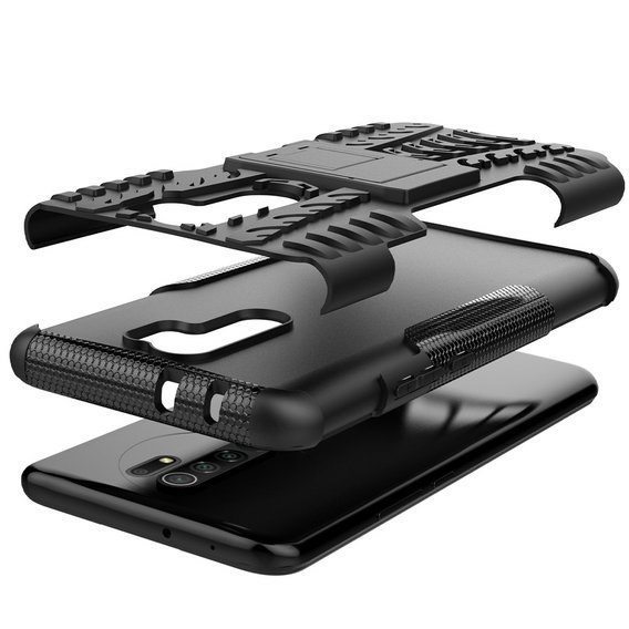 Huse pentru Xiaomi Redmi 9, Tire Armor, negru