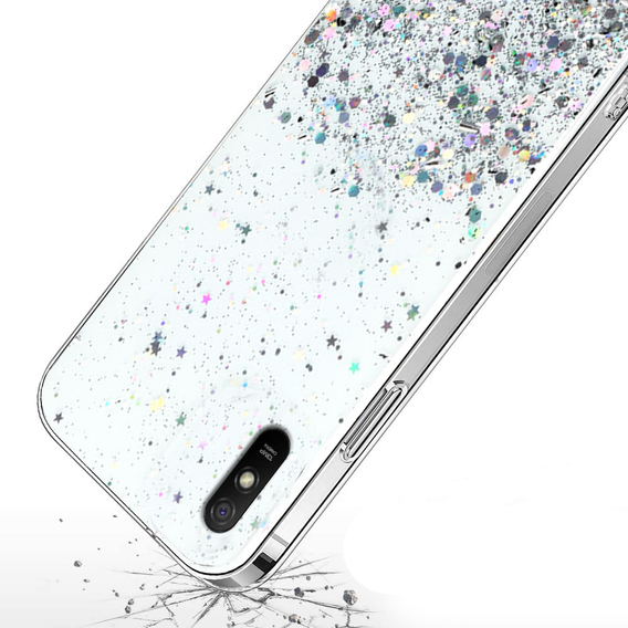 Huse pentru Xiaomi Redmi 9A, Glittery, transparentă