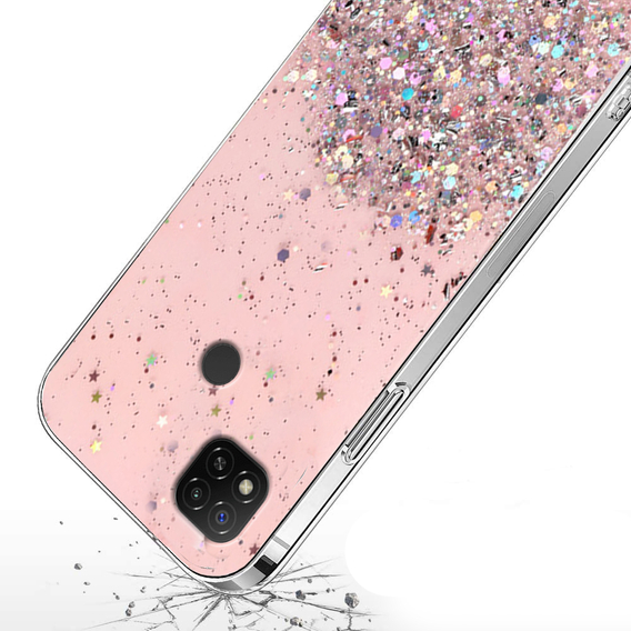 Huse pentru Xiaomi Redmi 9C, Glittery, roz