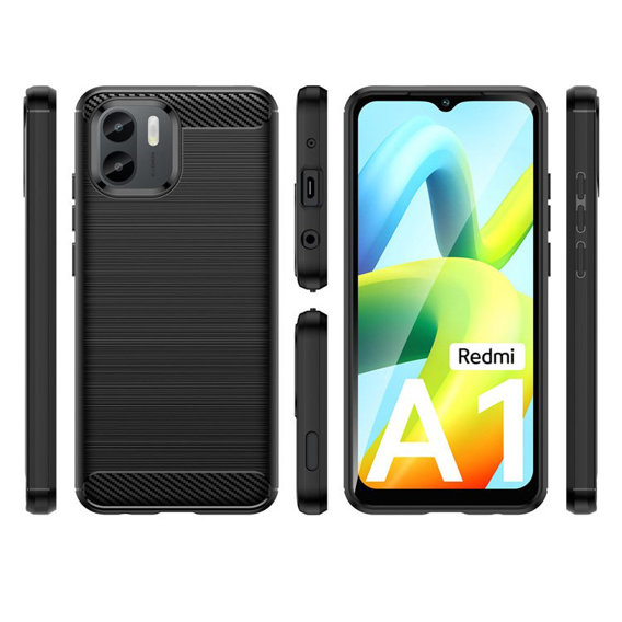 Huse pentru Xiaomi Redmi A1 4G / A2 4G, Carbon, negru