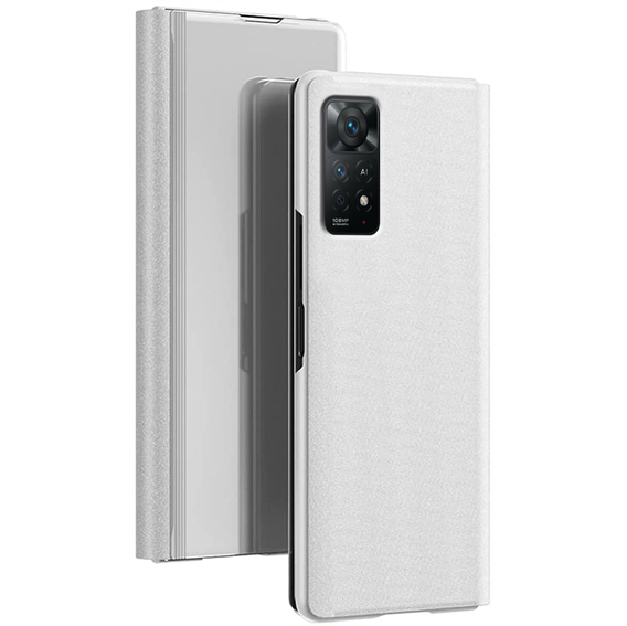 Huse pentru Xiaomi Redmi Note 11 Pro 4G / 5G, Clear View, de argint