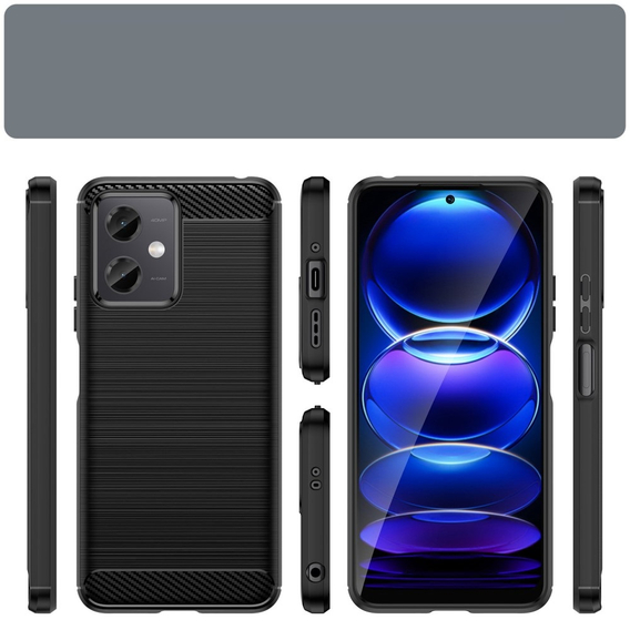 Huse pentru Xiaomi Redmi Note 12 5G / POCO X5 5G, Carbon, negru