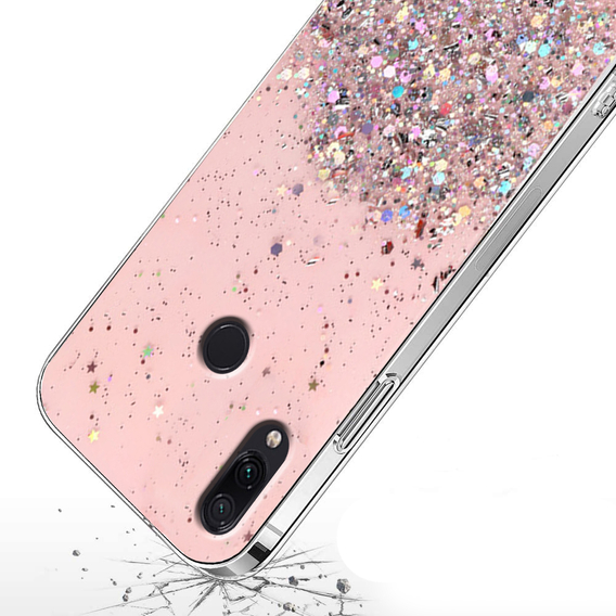 Huse pentru Xiaomi Redmi Note 7, Glittery, roz