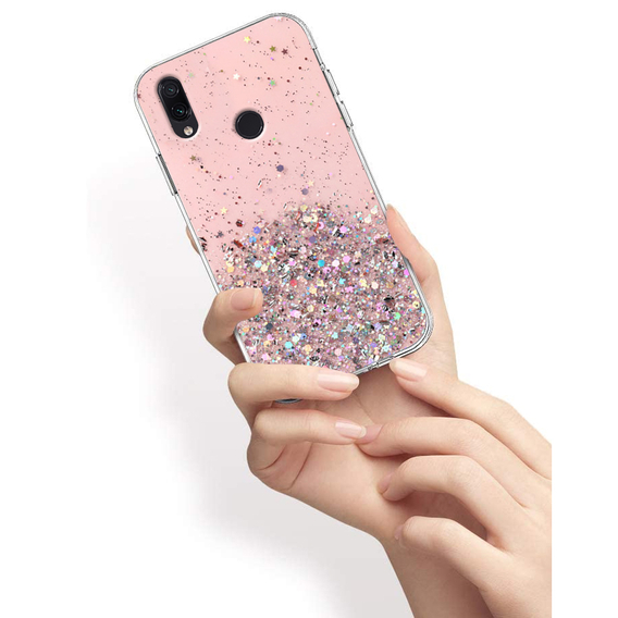 Huse pentru Xiaomi Redmi Note 7, Glittery, roz