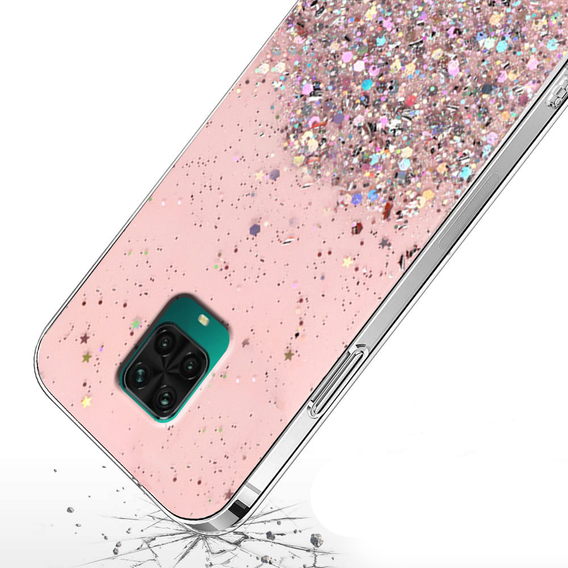 Huse pentru Xiaomi Redmi Note 9S / 9 Pro, Glittery, roz