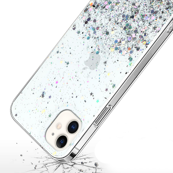 Huse pentru iPhone 11, Glittery, transparentă