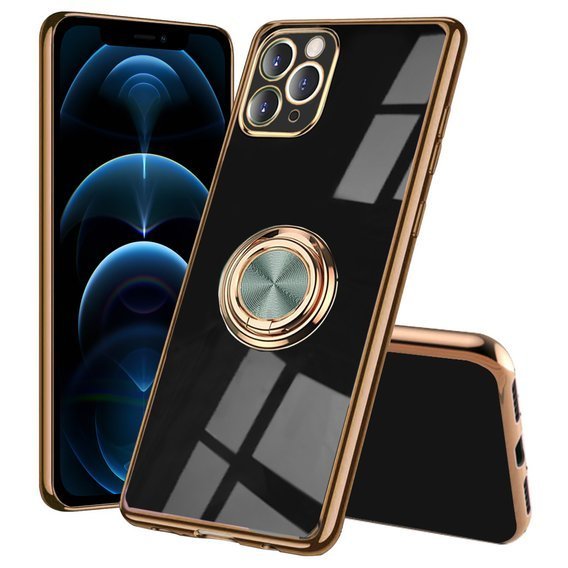 Huse pentru iPhone 12 Pro Max, Electro Ring, negru