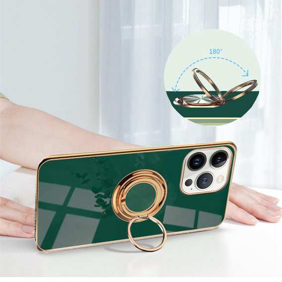 Huse pentru iPhone 13 Pro, Electro Ring, verde