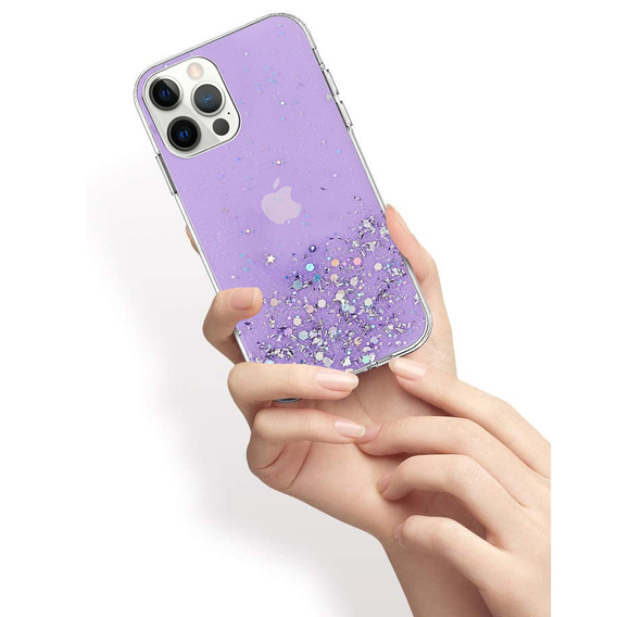 Huse pentru iPhone 13 Pro, Glittery, violet