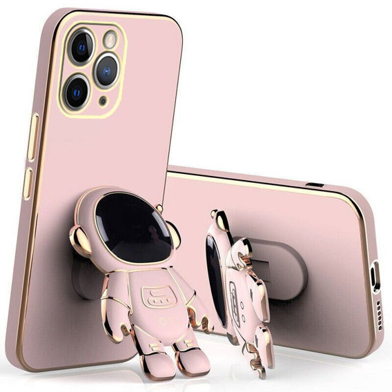 Huse pentru iPhone 14 Pro, Astronaut, roz rose gold