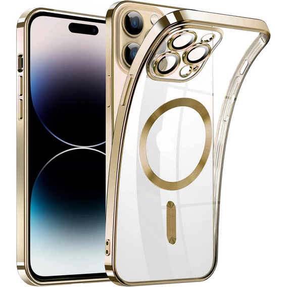 Huse pentru iPhone 14 Pro Max, MagSafe Hybrid, de aur
