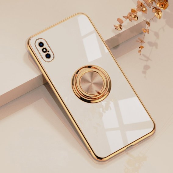 Huse pentru iPhone X/XS, Electro Ring, de aur