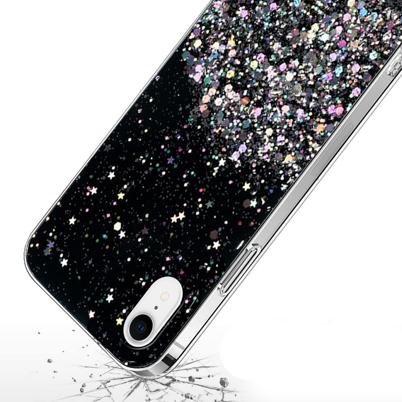 Huse pentru iPhone XR, Glittery, negru