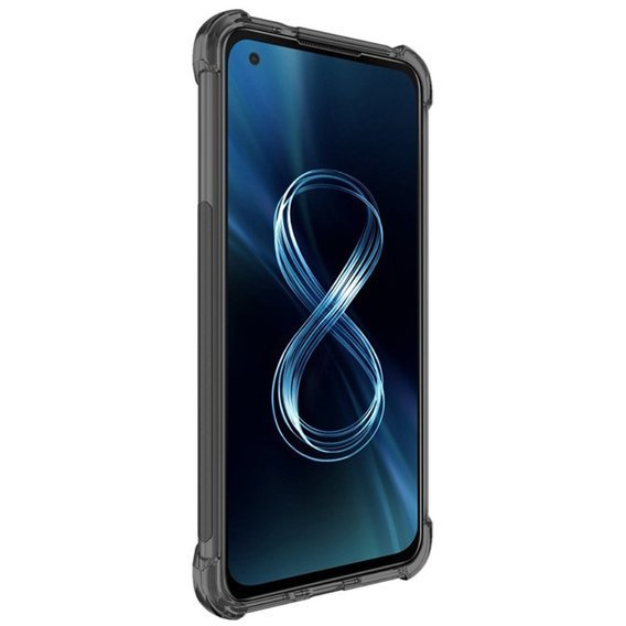 IMAK Huse pentru Asus Zenfone 8, Dropproof, transparent / negru