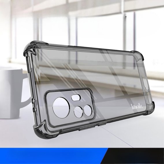 IMAK Huse pentru Xiaomi 12T, Dropproof, transparent / negru