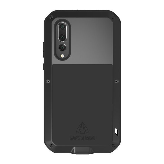 Love Mei Huse pentru Huawei P20 Pro, armored with glass, negru