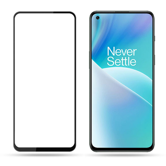 Mocolo Full Glue sticlă călită pentru OnePlus Nord 2T 5G, cadru negru