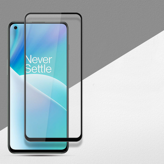 Mocolo Full Glue sticlă călită pentru OnePlus Nord 2T 5G, cadru negru