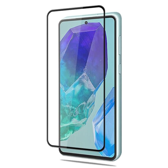 Mocolo Full Glue sticlă călită pentru Samsung Galaxy M55 5G, cadru negru