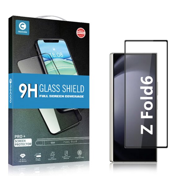 Mocolo Full Glue sticlă călită pentru Samsung Galaxy M55 5G, cadru negru