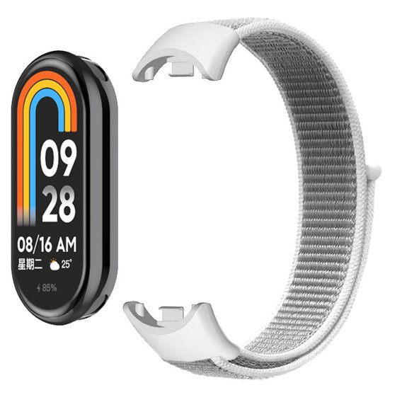 Pasek Nylonowy do Xiaomi Smart Band 8, Biały