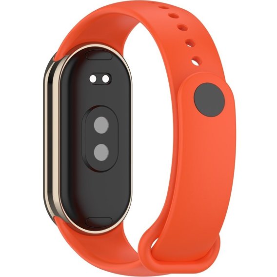 Pasek Silikonowy do Xiaomi Smart Band 8, Pomarańczowy