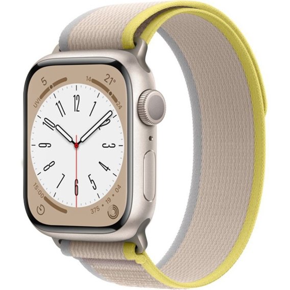 Pasek nylonowy do Apple Watch 1/2/3/4/5/6/7/8/SE/ULTRA 42/44/45/49mm, Beżowy