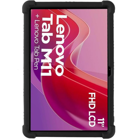 Silicon husă pentru Lenovo Tab M11, Impact, armat, negru