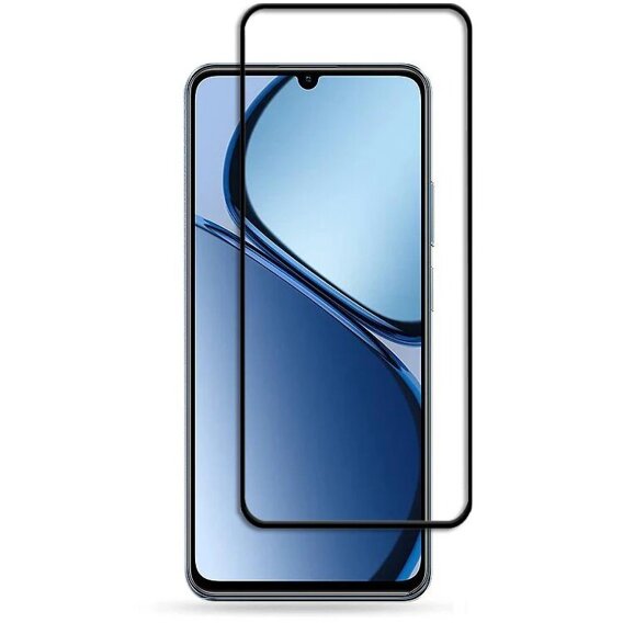 Sticlă călită 3D pentru Realme C61, cadru negru