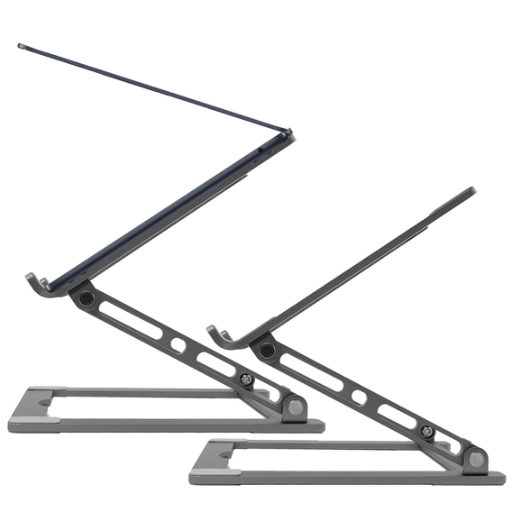 Suport pentru laptop din aluminiu, ERBORD ProDesk Stand, gri