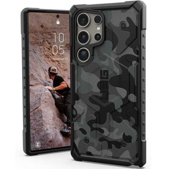 Urban Armor Gear Huse pentru Galaxy S24 Ultra, Pathfinder SE MagSafe Camo, negru