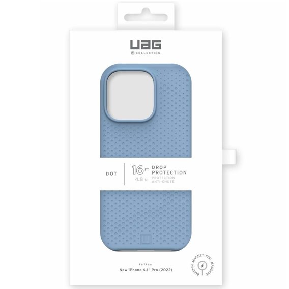 Urban Armor Gear Huse pentru iPhone 14 Pro, Dot [U] MagSafe, albastru