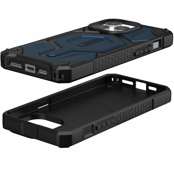 Urban Armor Gear Huse pentru iPhone 15 Pro Max, Monarch Pro MagSafe, albastru închis