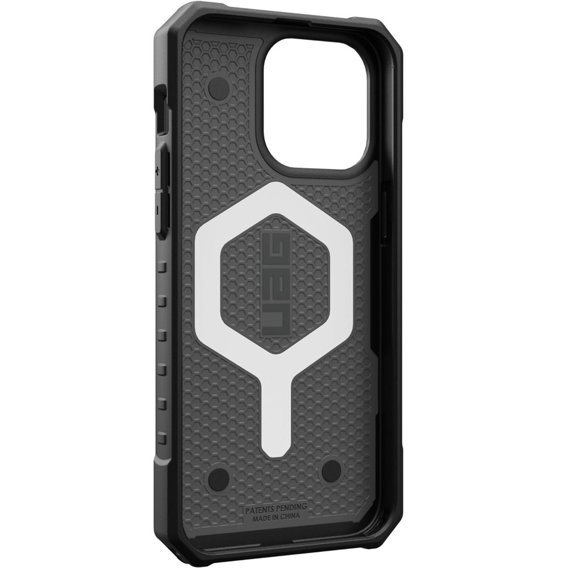 Urban Armor Gear Huse pentru iPhone 15 Pro Max, Pathfinder MagSafe Geo Camo, gri