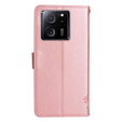 Carcasă cu clapetă pentru Xiaomi 13T / 13T Pro, copac, roz rose gold