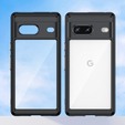 Carcasă pentru Google Pixel 7 5G, Fusion Hybrid, cu protecție pentru camera foto, transparent / negru