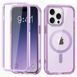 Carcasă pentru iPhone 16 Pro Max, Shockproof Hybrid, cu folie pentru ecran, pentru MagSafe, violet