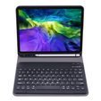 Carcasă + tastatură iPad Pro 11 2022/2011/2020, Keyboard Cover Pen Slot, negru