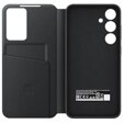 Caz original Samsung pentru Galaxy S23 Ultra, S View Wallet Cover, negru