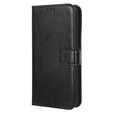 Cu clapetă pentru Google Pixel 8, Crazy Horse Wallet, negru