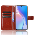 Cu clapetă pentru Huawei Nova 11i, Crazy Horse Wallet, maro