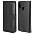 Cu clapetă pentru Huawei P20 Lite, Split Leather Wallet, negru