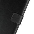 Cu clapetă pentru Huawei P20 Lite, Split Leather Wallet, negru