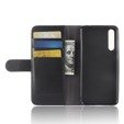 Cu clapetă pentru Huawei P20 Pro, Split Leather Wallet, negru