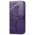 Cu clapetă pentru Infinix Hot 30 4G, Butterfly, violet