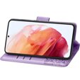 Cu clapetă pentru Motorola Edge 50 Neo, Butterfly, violet