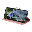 Cu clapetă pentru Motorola Moto E13, Mandala Flower, roz rose gold